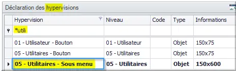 Hyperv Utilitaires - Sous menu